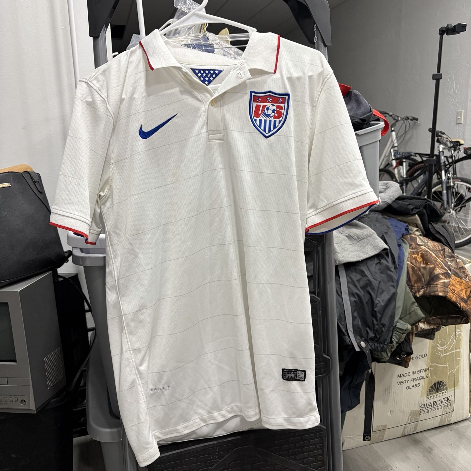2014 Nike US Soccer USMNT Home Jersey Authentic Player Kit - Men’s Large - USA 2014 Nike US Soccer USMNT Home Jersey Authentic Player Kit - Men’s Large - USA