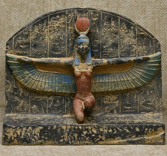 Authentic Ancient Egyptian Antique Rare Goddess Isis Statue Figurine BC