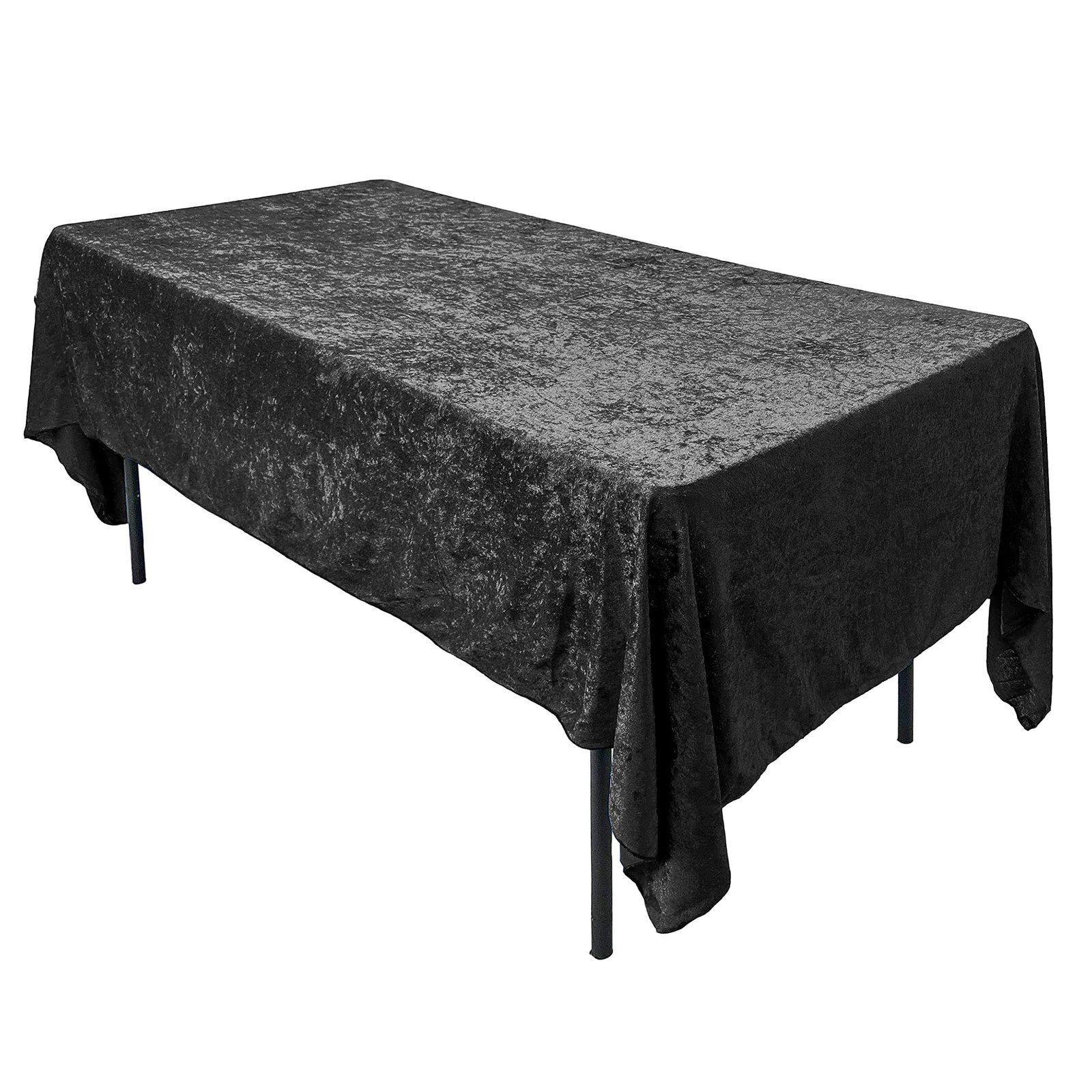 AK TRADING CO. Lush Panne Velvet Tablecloth - 60 x 102 Inch Rectangular Table Co