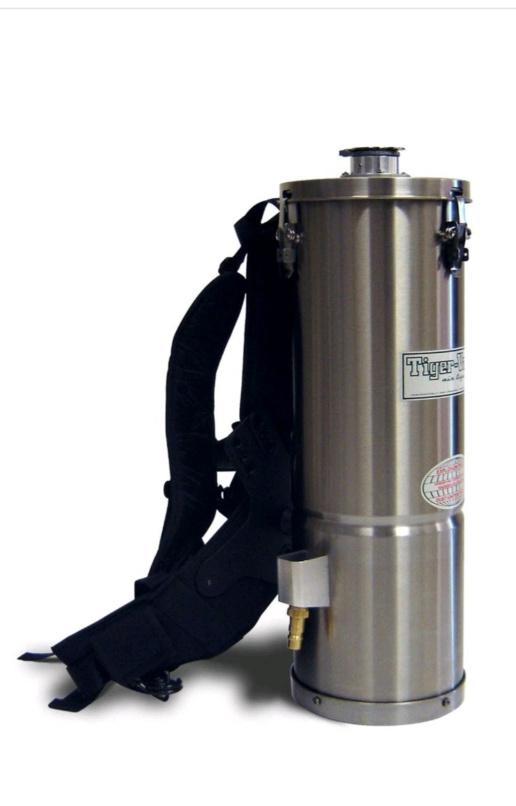 TigerVac SSAT-6L BP-SPE HEPA Explosion Proof Air Powered Vacuum Model 111920-spe