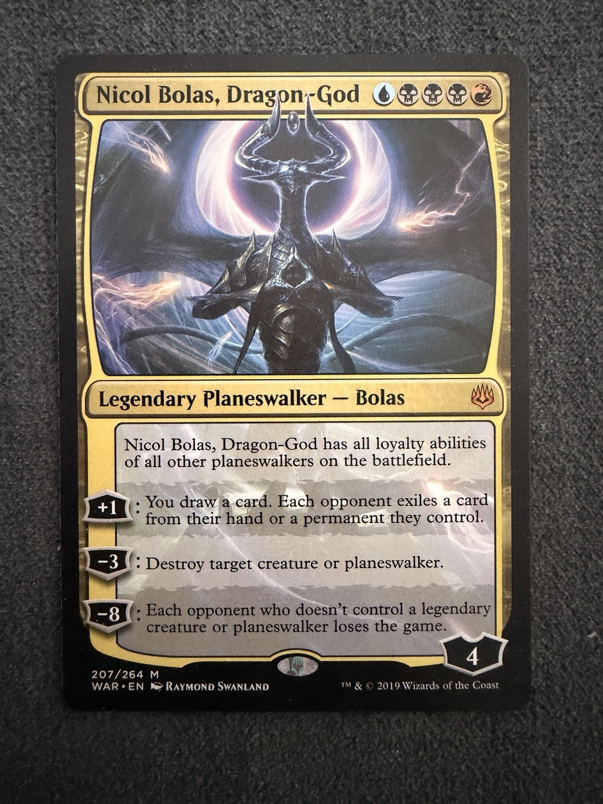 x1 Nicol Bolas, the Ravager // Nicol Bolas, the Arisen M19 MTG 218 MYTHIC 1x