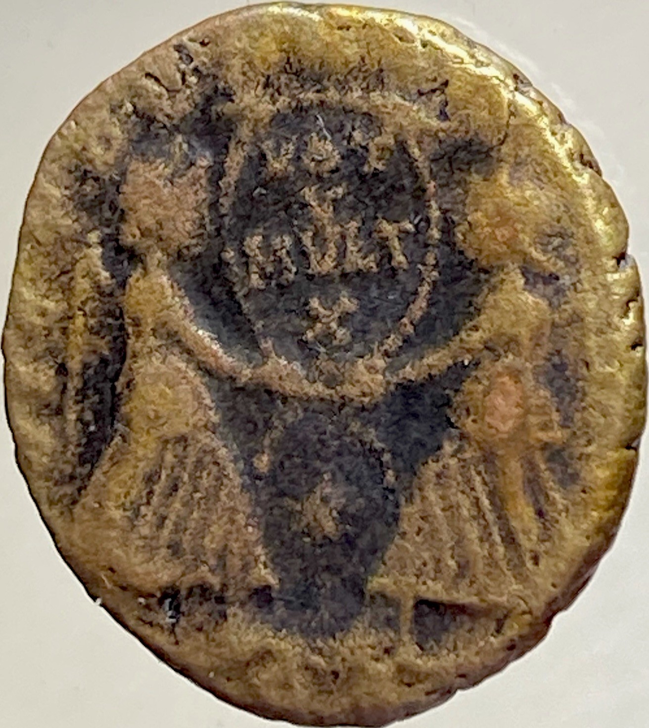 Roman Emperor Magnentius 351-355 AD 2 Victories Victoriae Genuine Ancient Coin