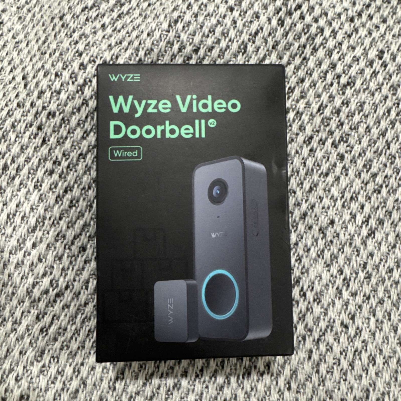 Wyze Video Doorbell v2 Wired 2K HD Color Night Vision Head-to-Toe View WVDWDV2
