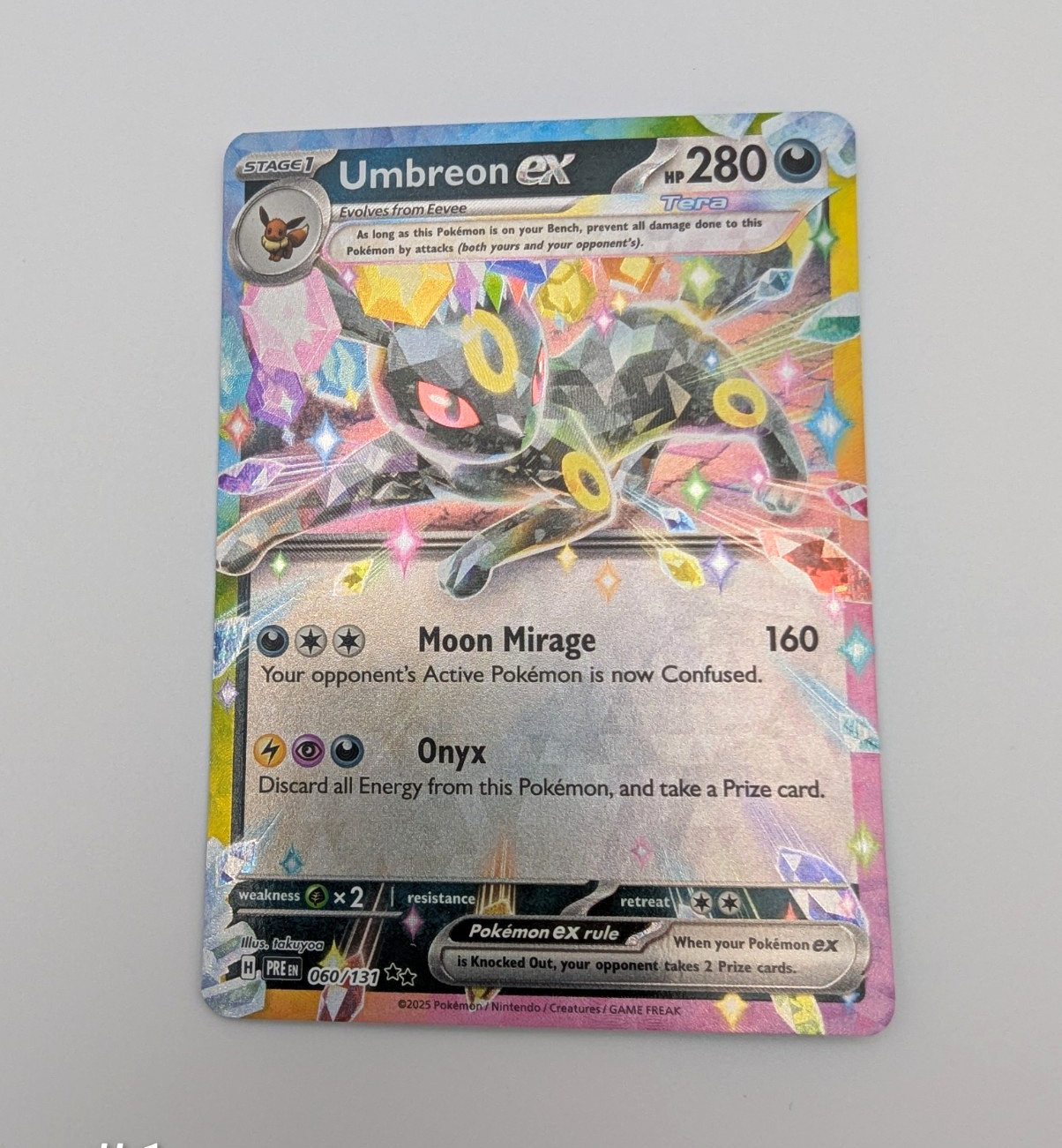 The Pokémon Company Umbreon ex Sv: Prismatic Evolutions Holo English