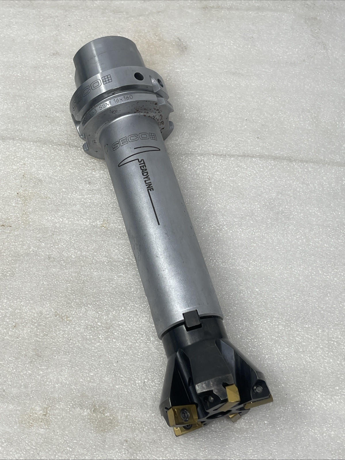 SECO Steadyline HSKA63 SSM 16x160 Shell/Face Mill Holder, Vibration Dampened SECO Steadyline HSKA63 SSM 16x160 Shell/Face Mill Holder, Vibration Dampened