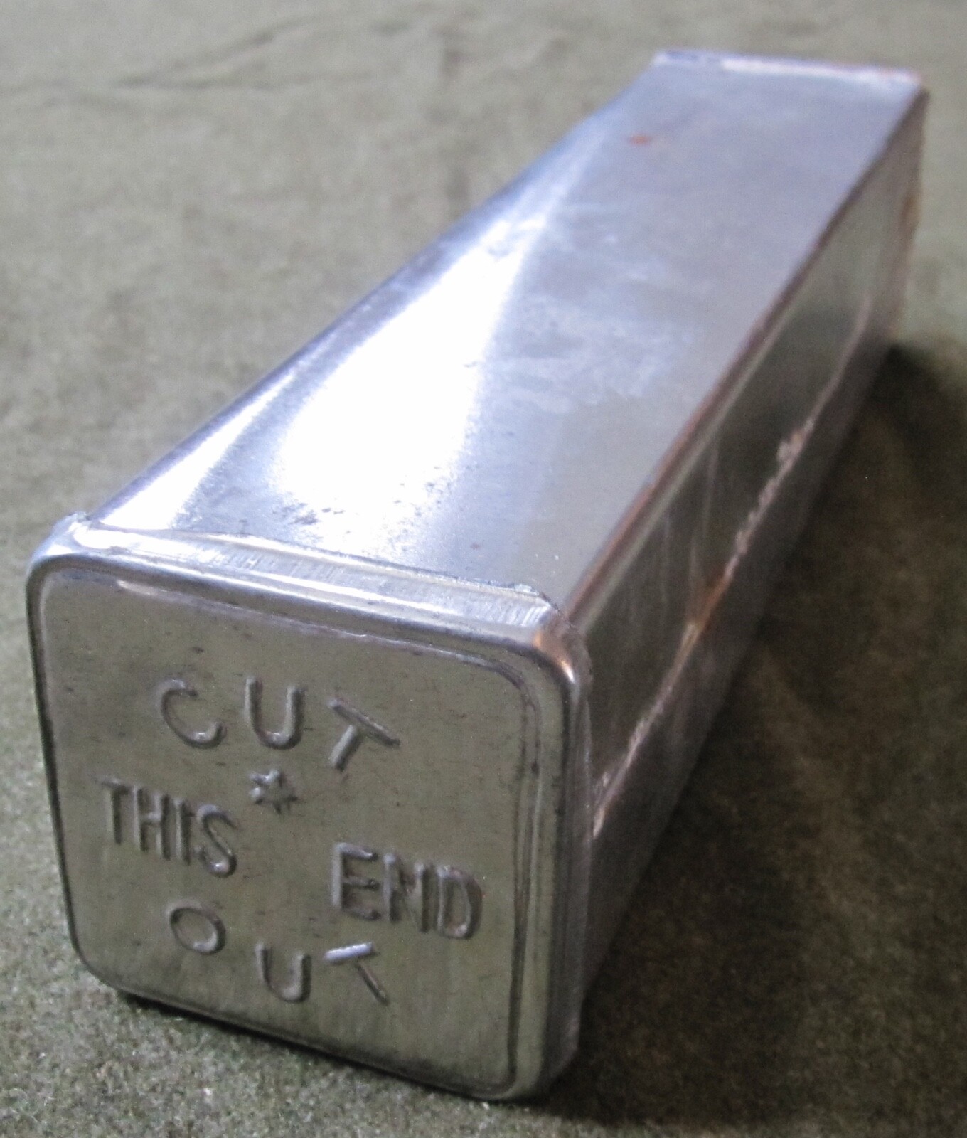 WWI WWII US ARMY M1910 HARD BREAD MESS KIT TIN WWI WWII US ARMY M1910 HARD BREAD MESS KIT TIN
