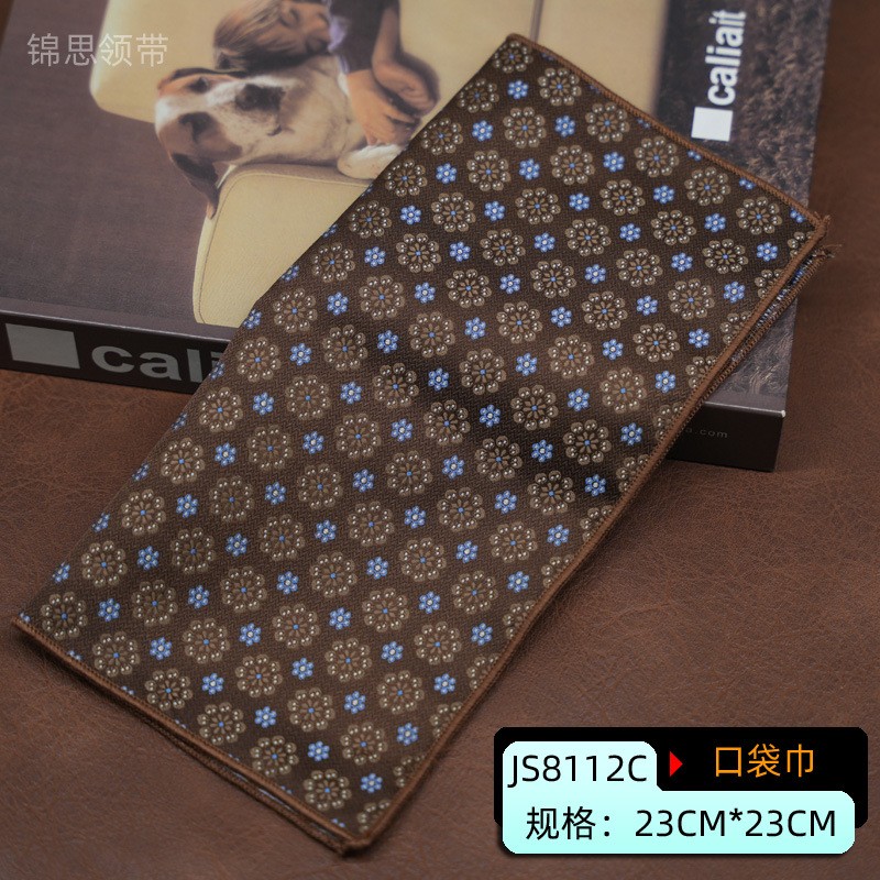 British Style Men's Suit Pocket Towel Evening Gentleman's Floral Square