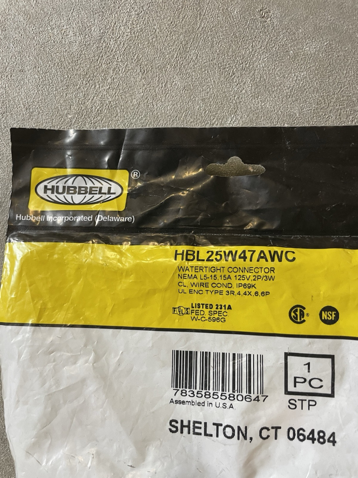 Hubbell HBL25W47AWC Hubbell HBL25W47AWC