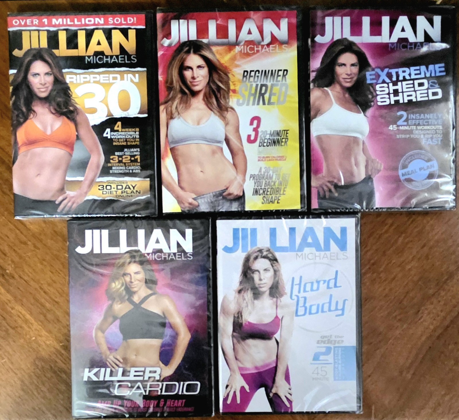 Jillian Michaels DVD Lot 5 Workout Fitness 30 Day Shred Killer Cardio Extreme Jillian Michaels DVD Lot 5 Workout Fitness 30 Day Shred Killer Cardio Extreme