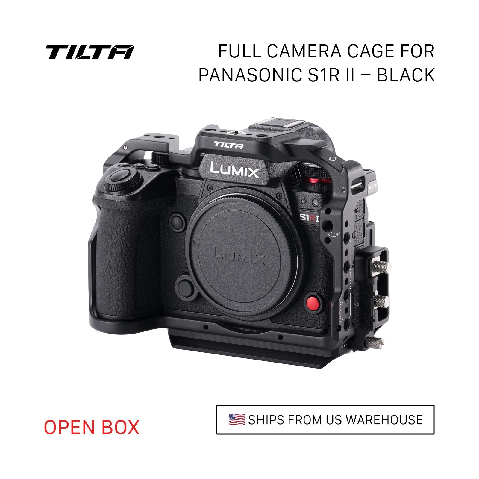 Tilta Full Camera Cage for Panasonic S1R II - Black (Open Box)