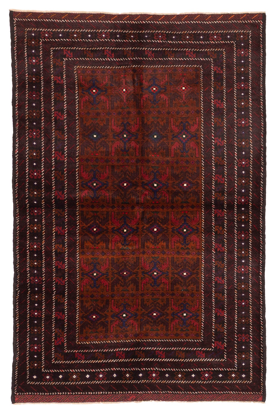 Vintage Hand-Knotted Area Rug 4\'0\