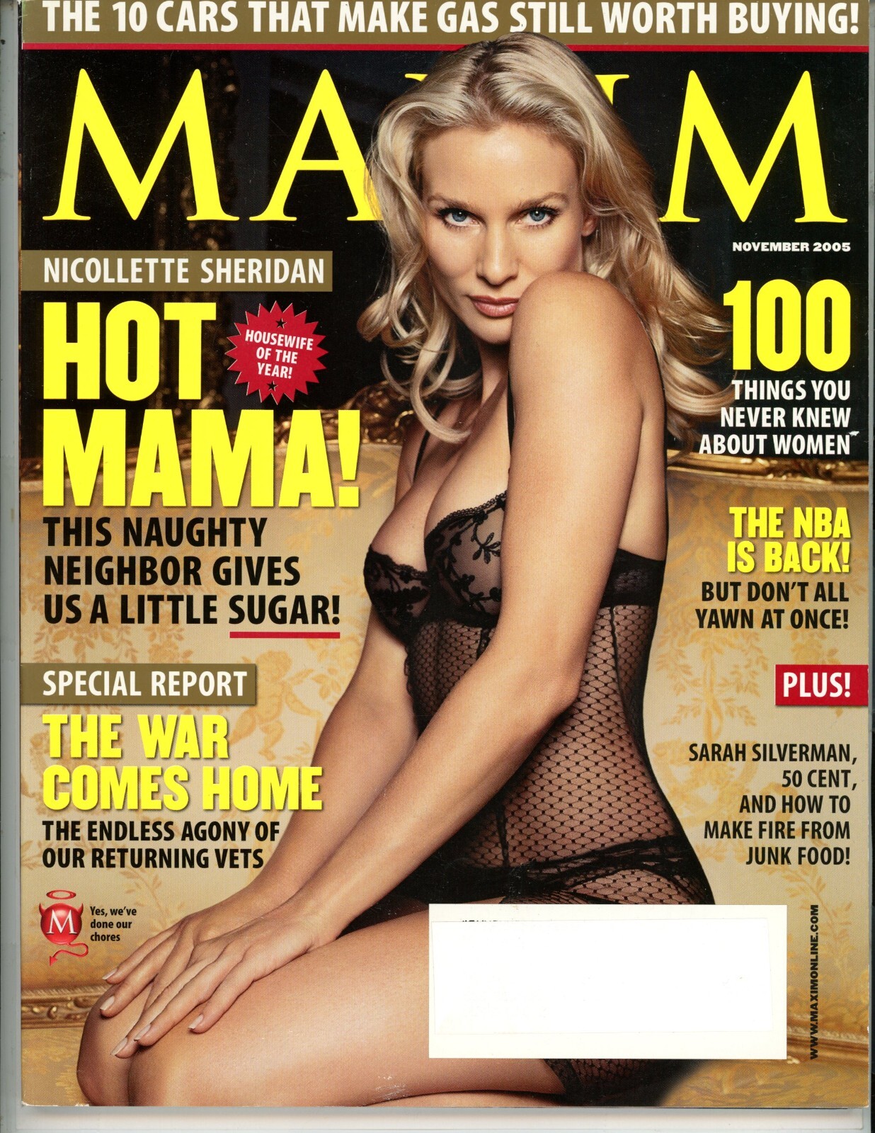 MAXIM Magazine - November 2005 with Nicollette Sheridan on the cover