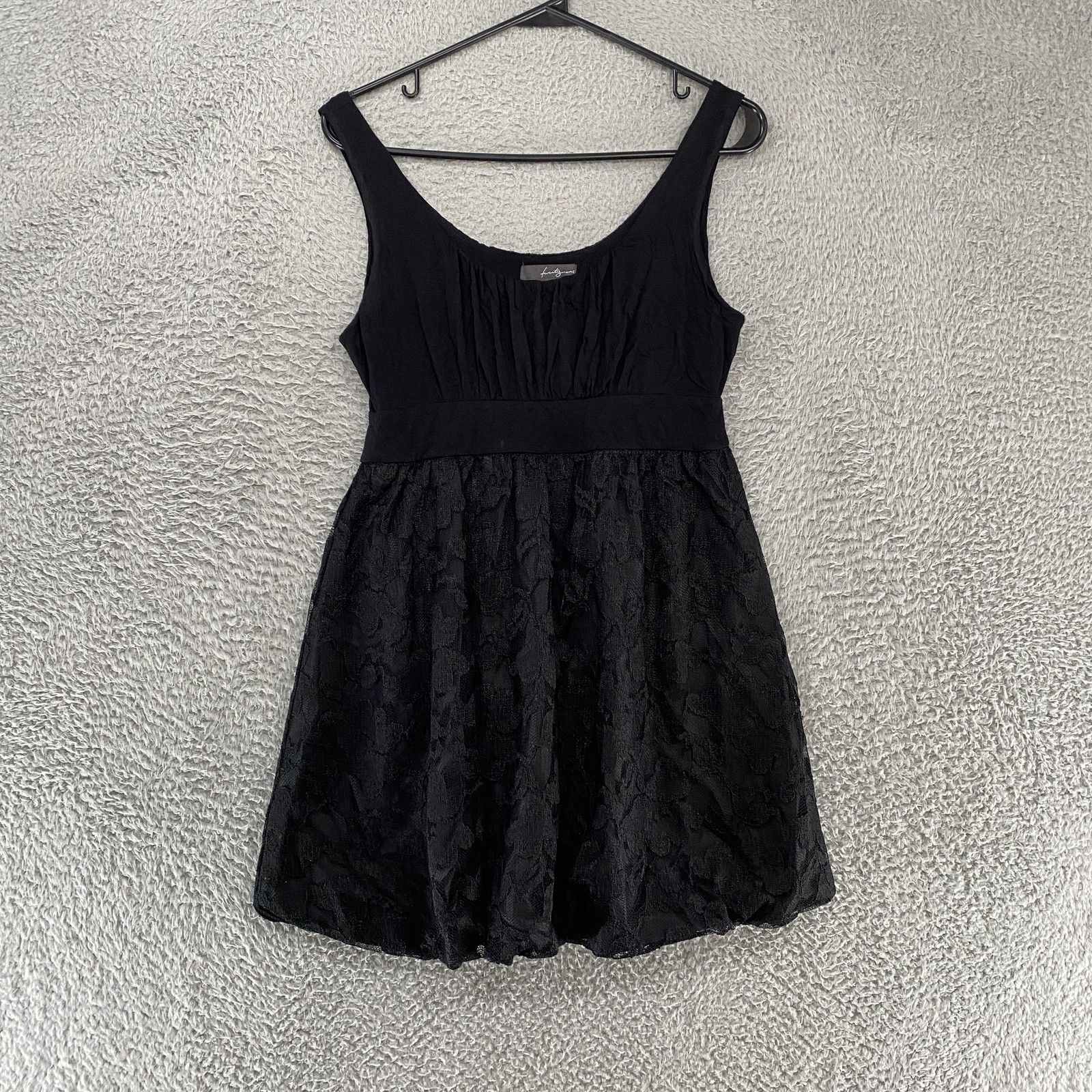 Twenty One Y2K Dress Womens Small Black Lace Bubble Babydoll Whimsigoth Twenty One Y2K Dress Womens Small Black Lace Bubble Babydoll Whimsigoth