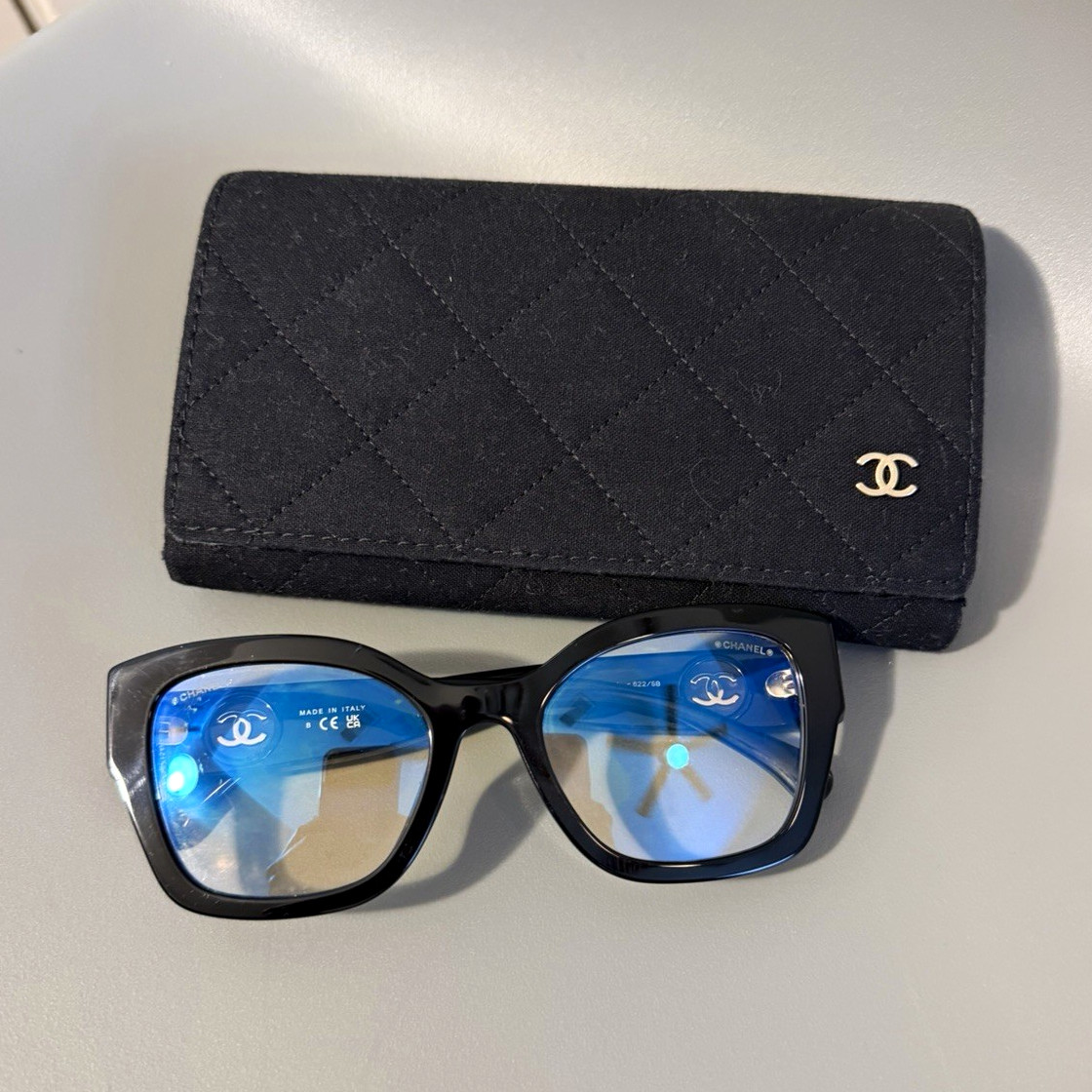 CHANEL CH3279 c.501 Black Cat Eye Full Rim Plastic Eyeglasses Frames 54-16-140