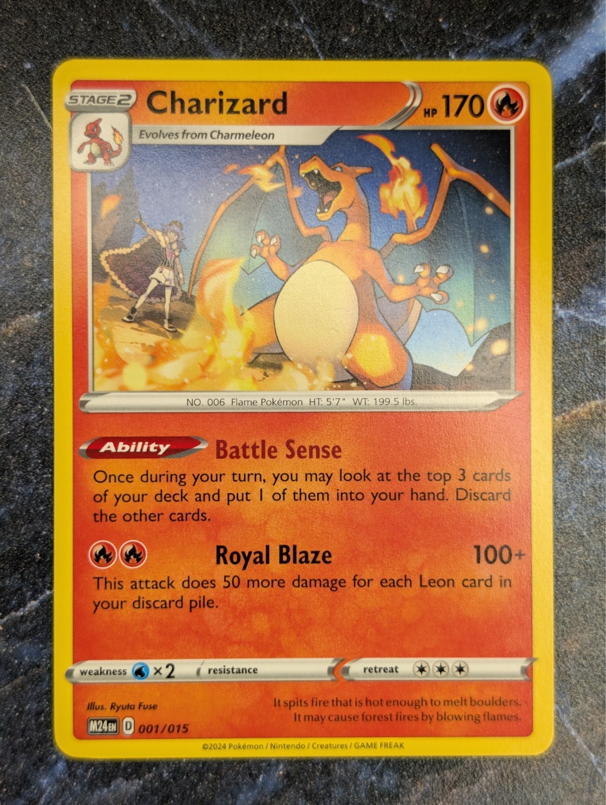 Charizard 001/015 McDonald\'s 2024 Regular Charizard 001/015 McDonald\'s 2024 Regular