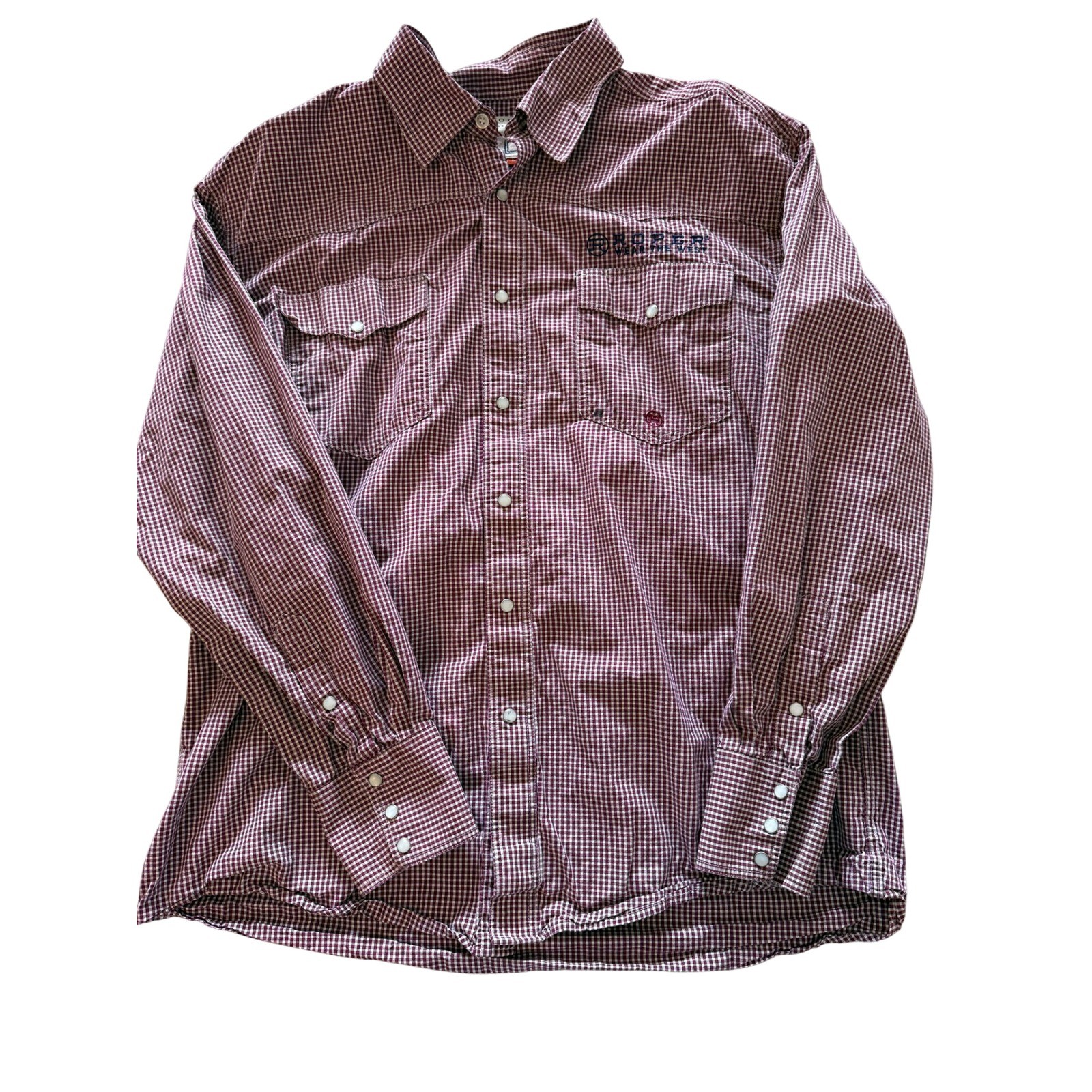 Vintage Roper Western Pearl Snap Shirt Mens Size L