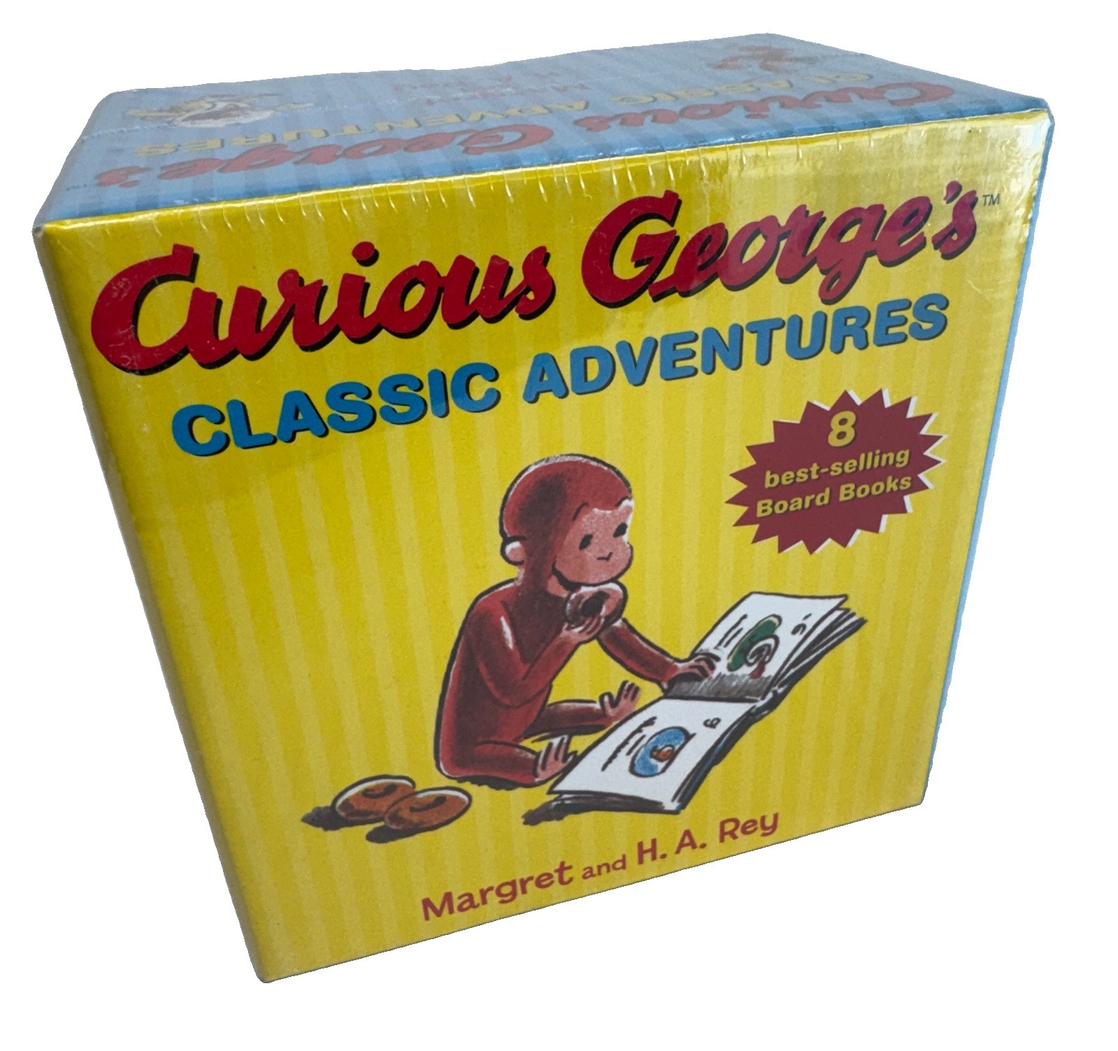 NEW Curious George\'s Classic Adventures 8 Board Book BOX SET Margret & H A Rey NEW Curious George\'s Classic Adventures 8 Board Book BOX SET Margret & H A Rey