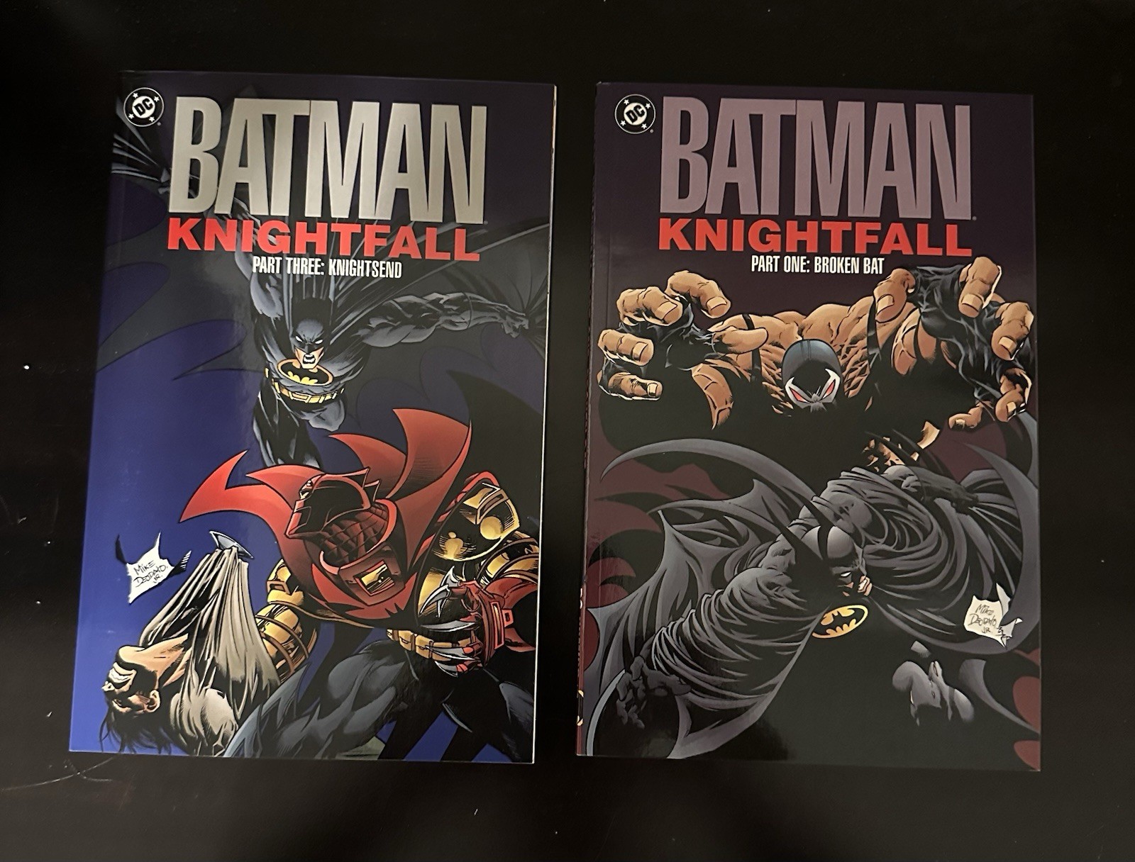 BATMAN: KNIGHTFALL TPB VOLUME #1 & 2 BROKEN BAT KNIGHTSEND DC COMICS Orig Print