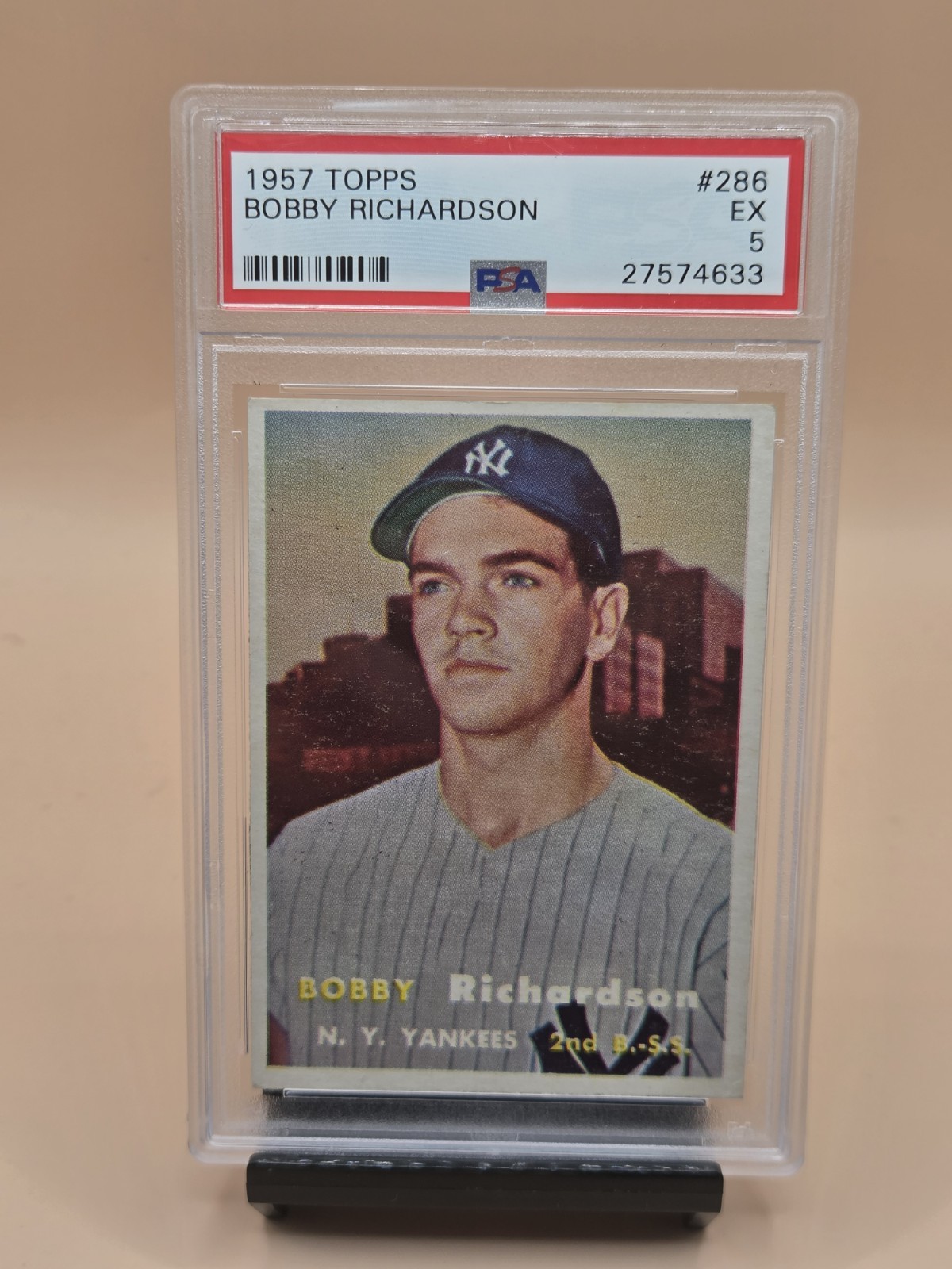 1957 Topps Bobby Richardson #286 PSA 5
