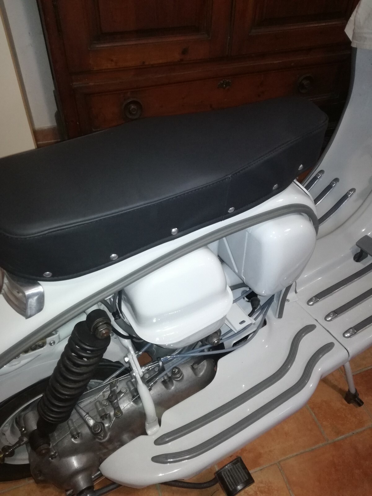 Seat Cover For Lambretta Innocenti LI 2Nd Series 125 150 175 In Genuine Leather