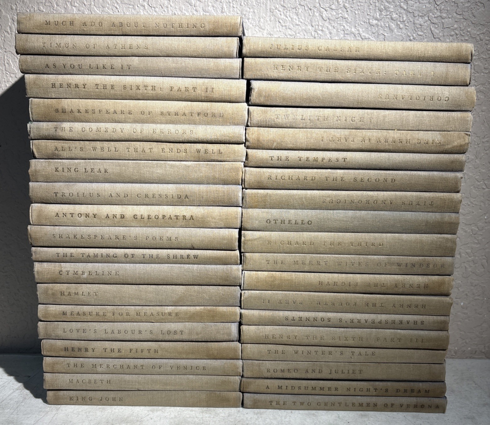 The Yale Shakespeare 40 Volume Set - Missing 1 - Yale University Press 1918