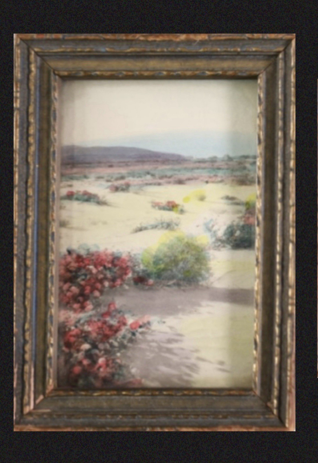 1930 Tews, Bobby / Arizona / Pristine MINI Plein Air / 2.5x3.5” / Orig Frame