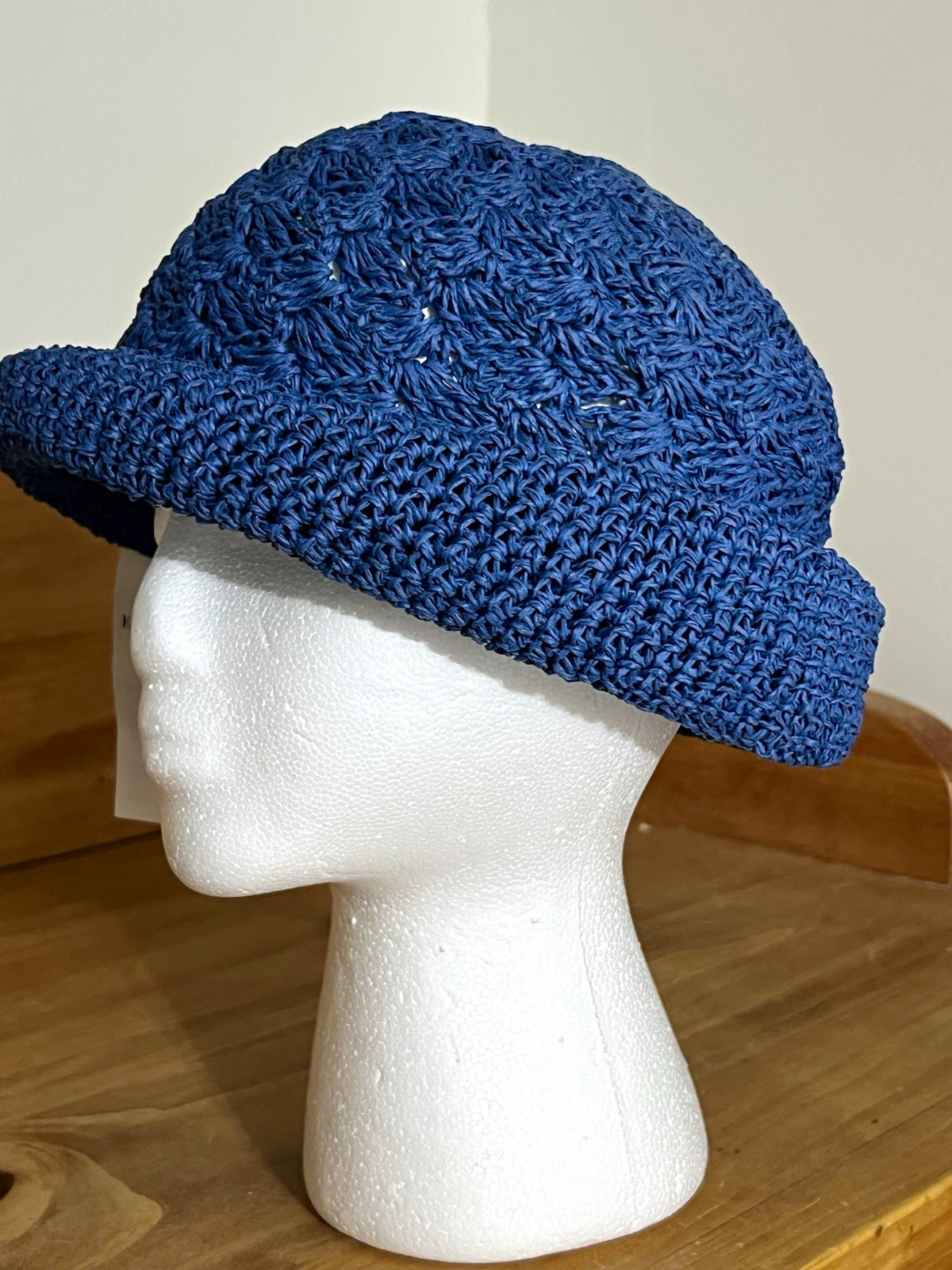 Fashion Bug Women’s Blue Crochet Straw Cloche Hat, One Size, Spring/Summer Fashion Bug Women’s Blue Crochet Straw Cloche Hat, One Size, Spring/Summer