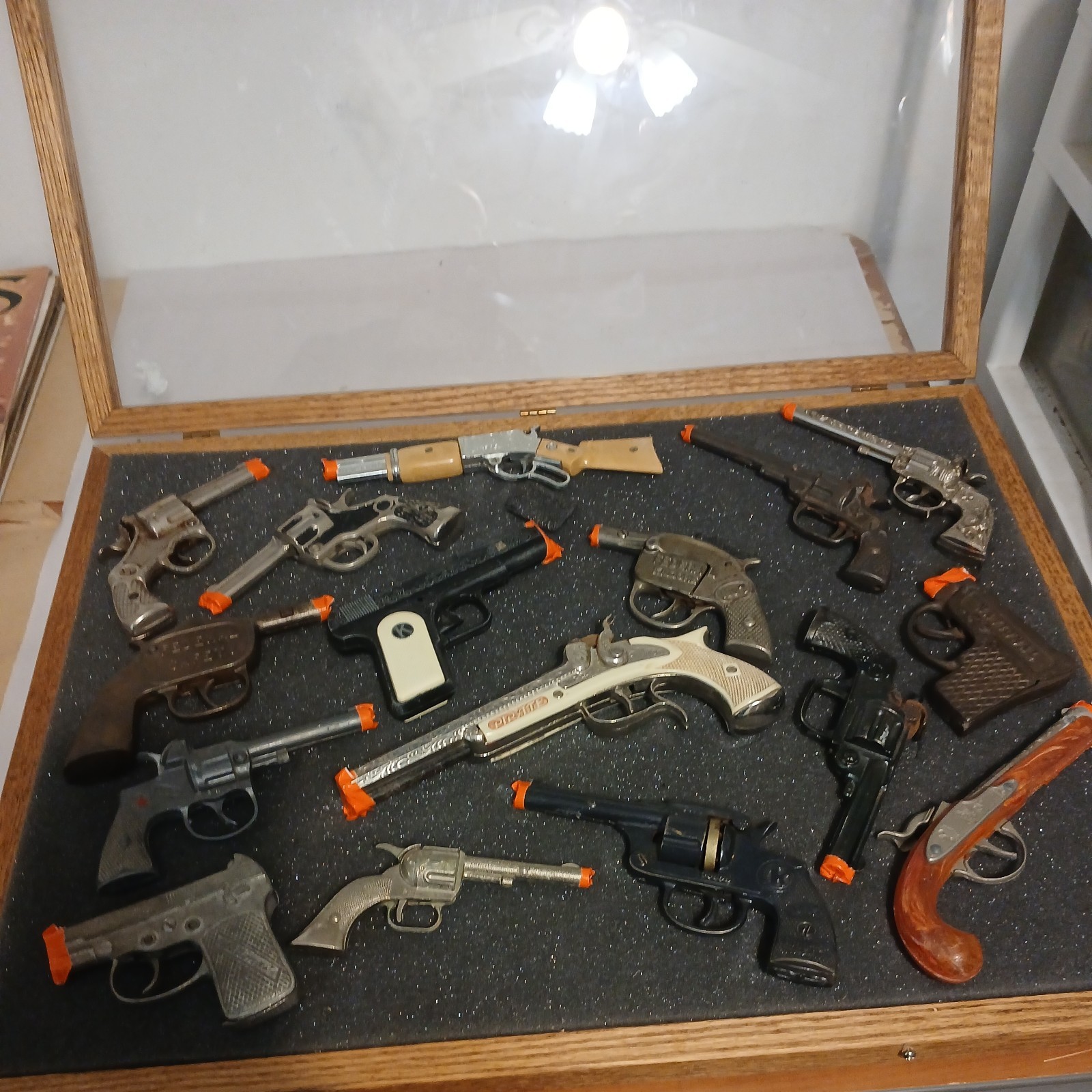 vintage cap gun lot hubley kilgor national etc