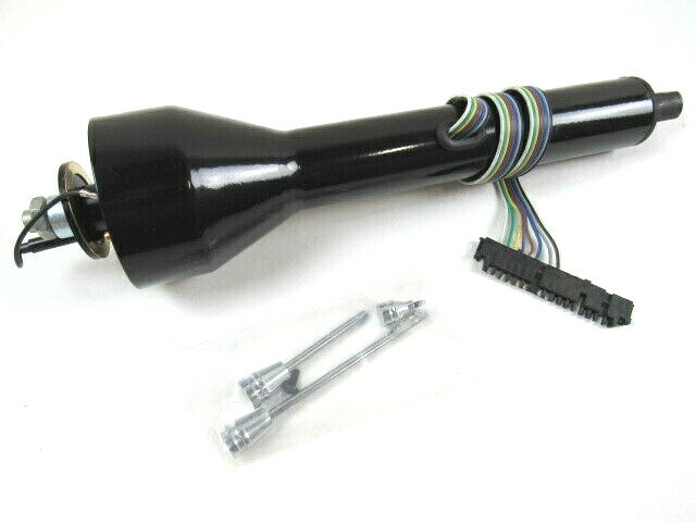 Chevy 16\'\' Universal Straight Steering Column NonTilt Floor Shift Black S81071BK Chevy 16\'\' Universal Straight Steering Column NonTilt Floor Shift Black S81071BK