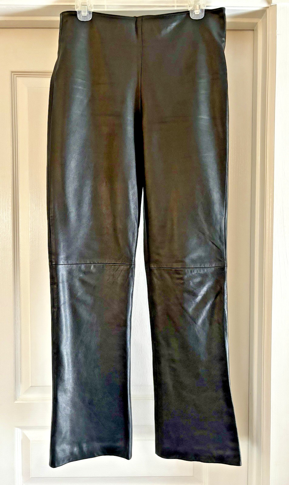 Vintage Michael Hoban North Beach Leather Pants Black Straight Leg High Rise Sz6 Vintage Michael Hoban North Beach Leather Pants Black Straight Leg High Rise Sz6