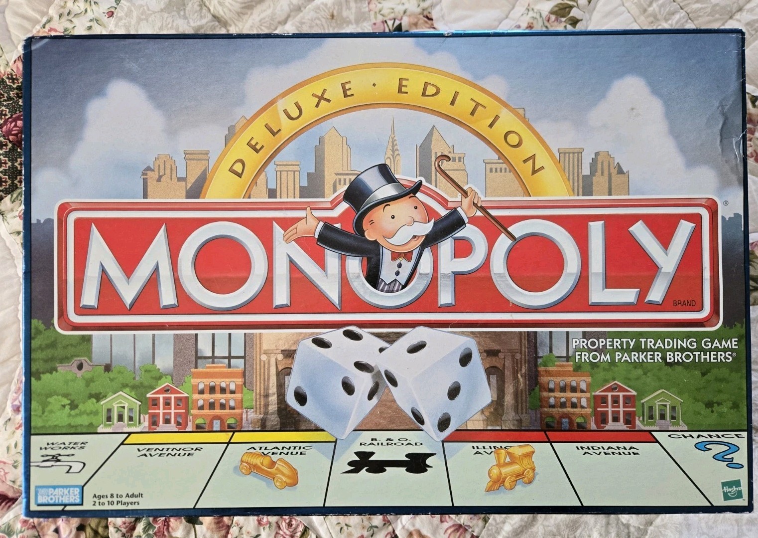 MONOPOLY Deluxe Edition 1998 Hasbro Parker Brothers Board Game READ Complete