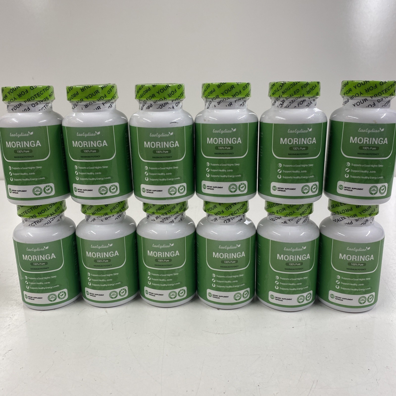 LOT x12 MORINGA 60 Capsules for Immune Support & Gut Health * EXP 2/27 * LOT x12 MORINGA 60 Capsules for Immune Support & Gut Health * EXP 2/27 *