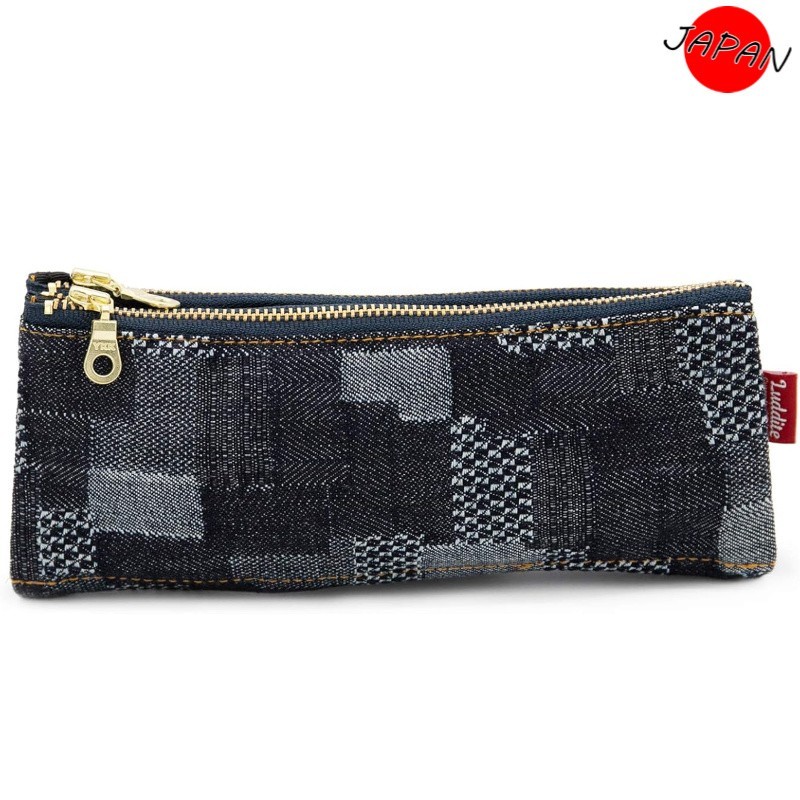 Luddite Okayama Bendi Pen Case Denim Patchwork LDD-BNPN-102 【Direct from Japan】