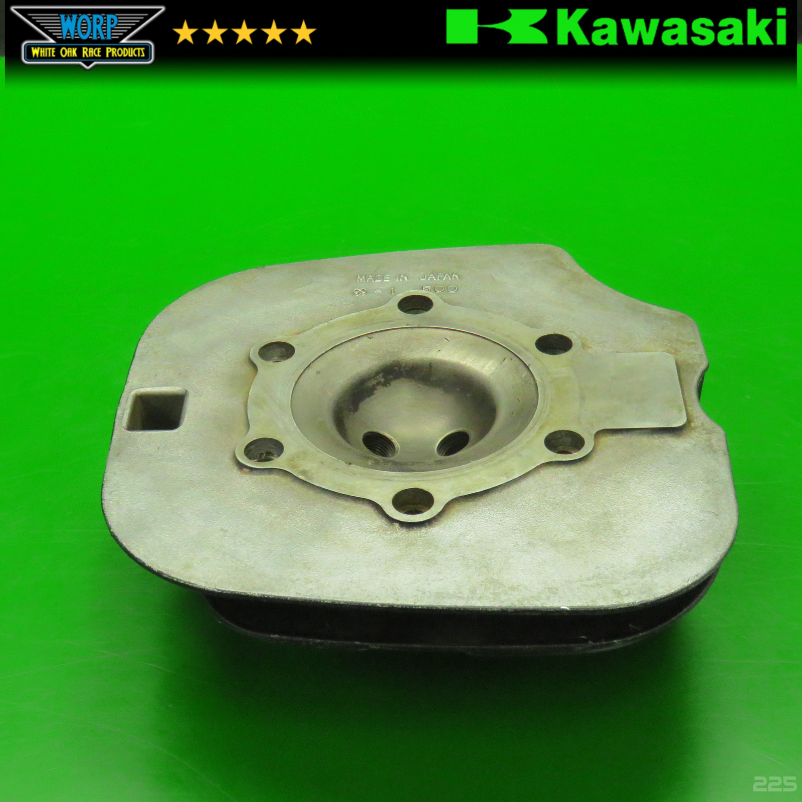 1984 KAWASAKI KX500 ENGINE CYLINDER HEAD TOP END11001-1095  GENUINE OEM 