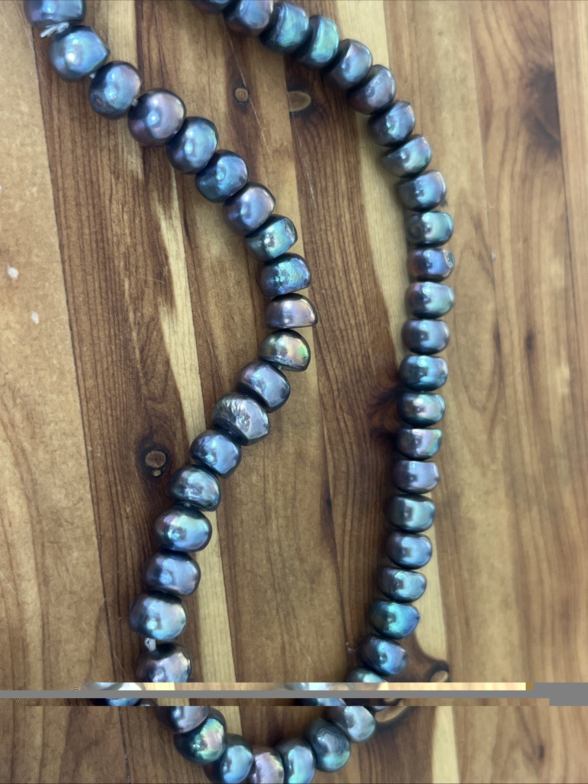 Old Stock Natural 6mm Black Iridescent FreshWater Pearl Loose Beads 14in Strand Old Stock Natural 6mm Black Iridescent FreshWater Pearl Loose Beads 14in Strand