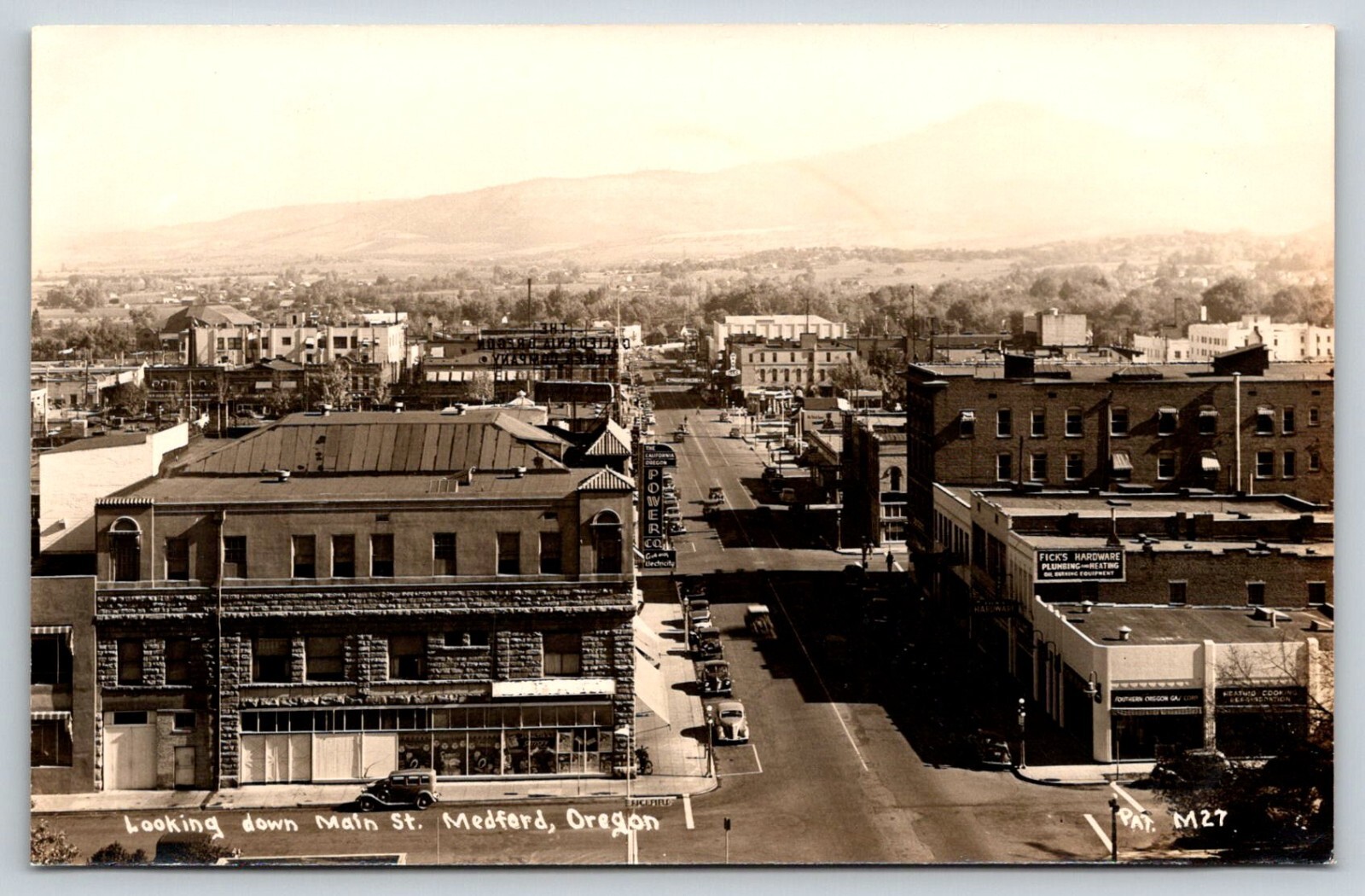RPPC Main Street Medford Oregon Postcard RPPC Main Street Medford Oregon Postcard