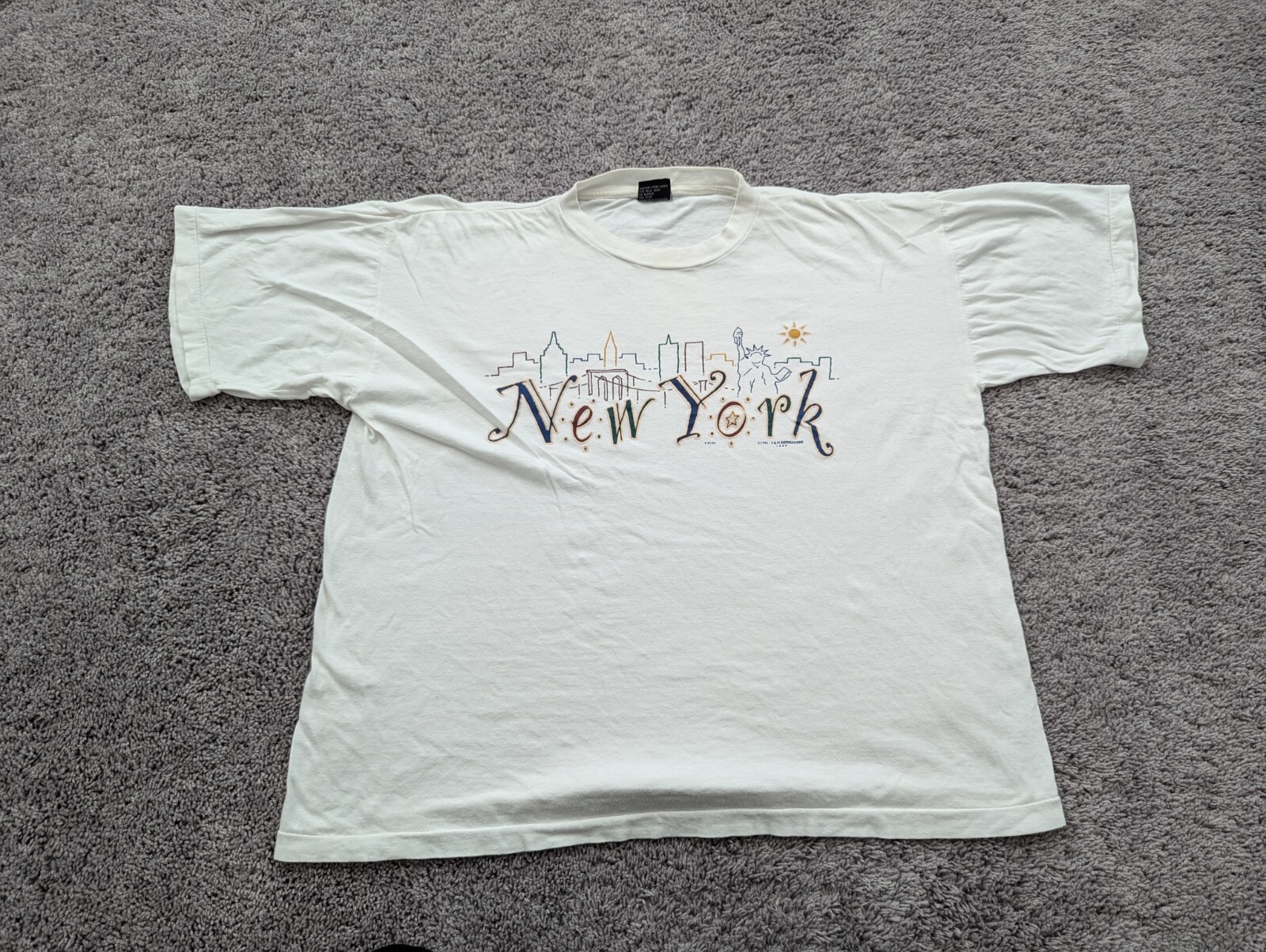 Vintage SAAD Collection T Shirt Mens XL New York F & M Expressions Single Stitch
