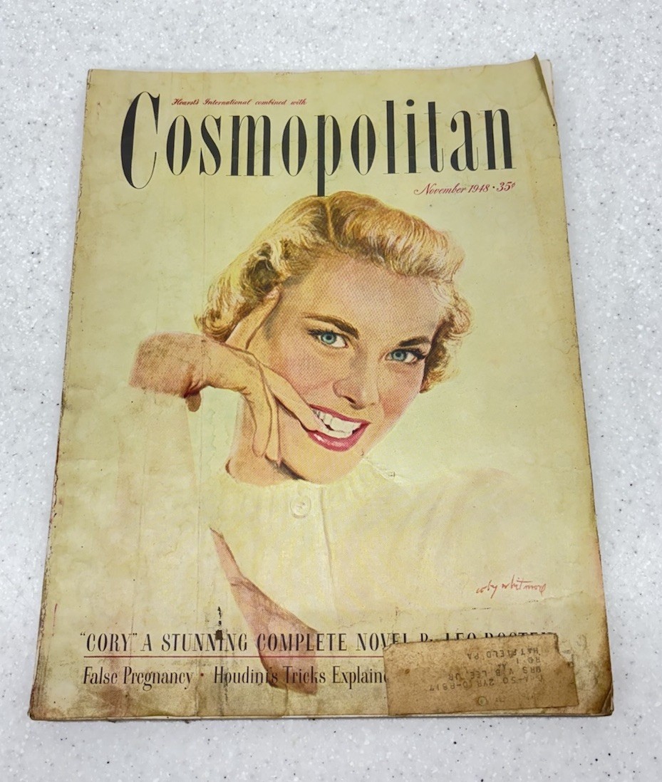 COSMOPOLITAN Magazine Nov 1948  Magic   How Houdini Did It   / Liquor Labels