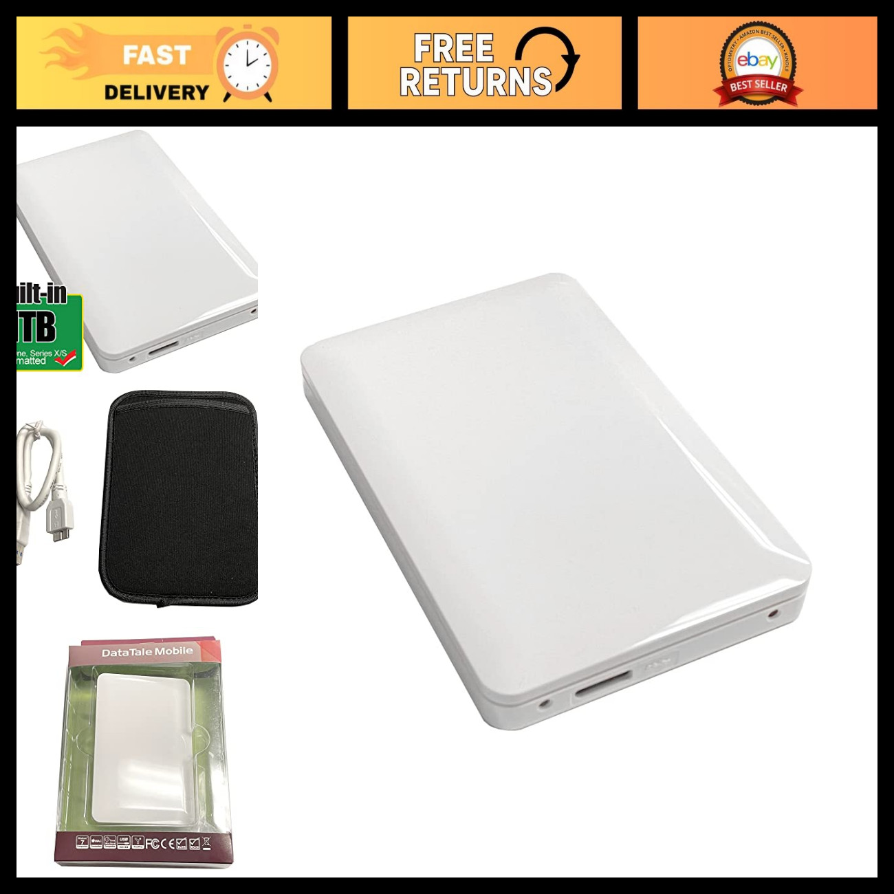 1TB USB 3.0 Portable External Gaming Hard Drive for Xbox One X/S & Series X|S -