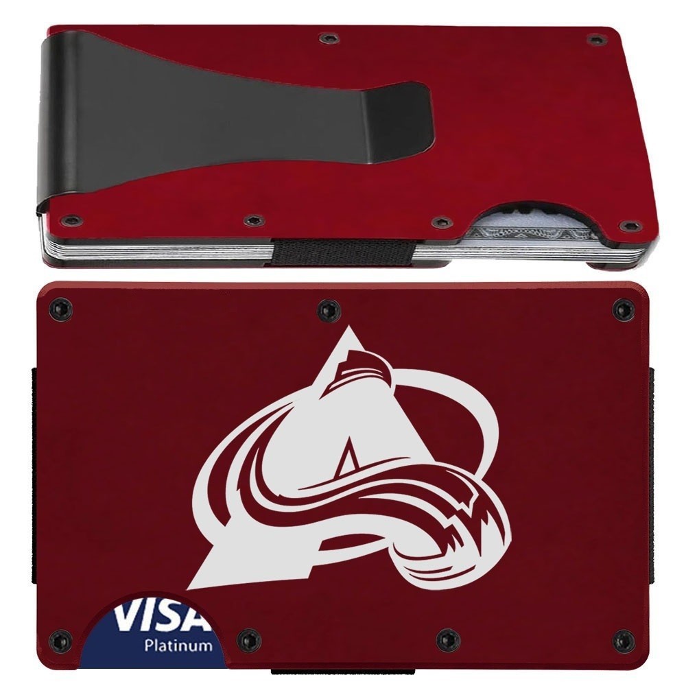 Colorado Avalanche Guardian Angel Titanium Carbon Fiber RFID Blocking Wallet D7 Colorado Avalanche Guardian Angel Titanium Carbon Fiber RFID Blocking Wallet D7