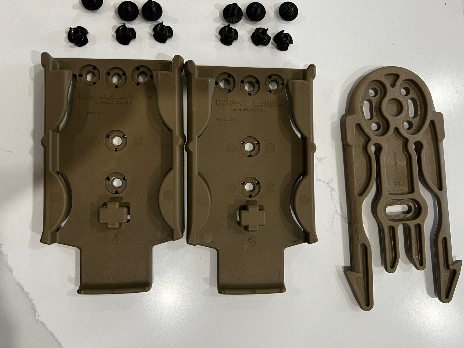 Safariland MLS Quick Attachment Holster Accessory System FDE 1 Fork 2 Receivers
