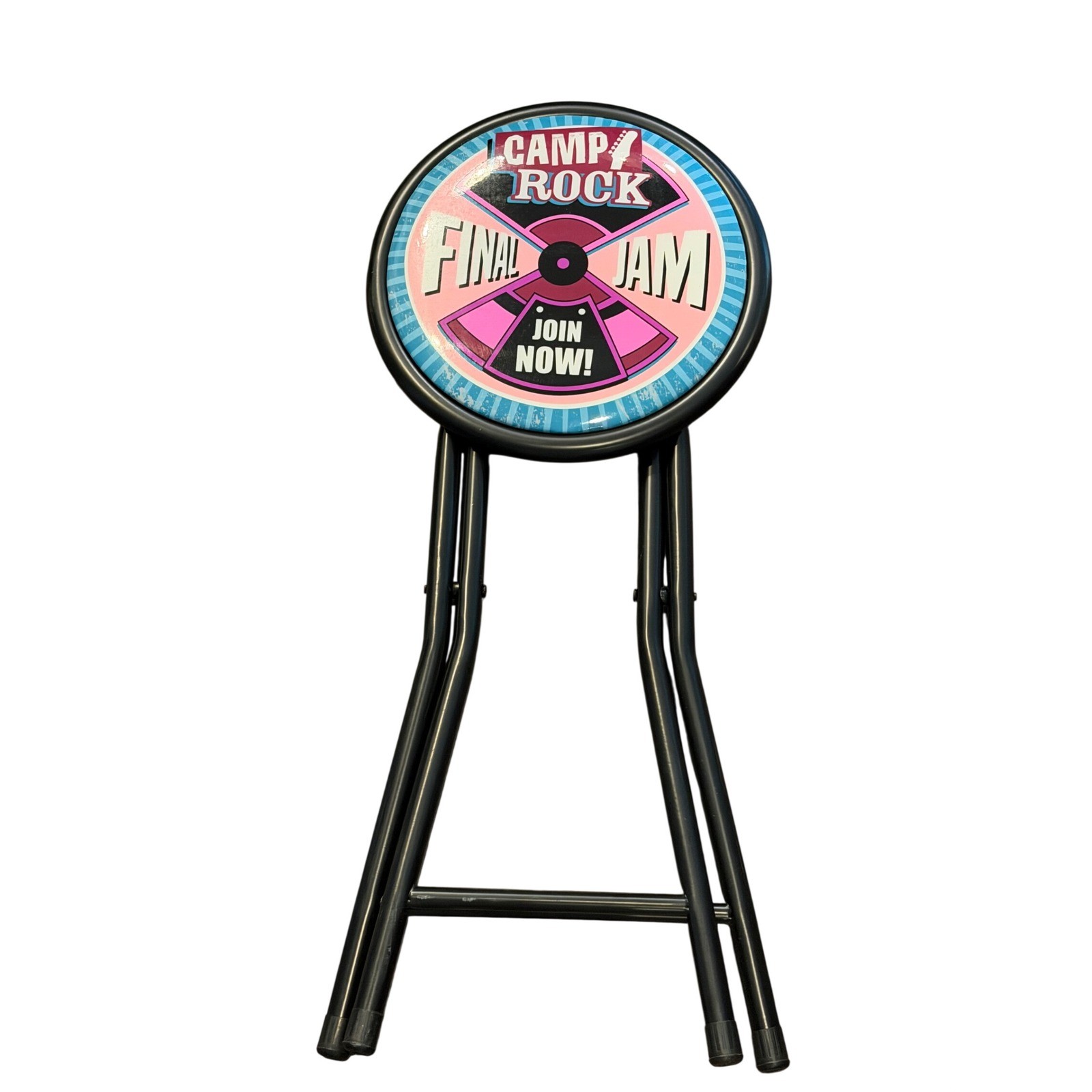Vintage 2008 Disney Camp Rock Final Jam Folding Stool Chair Jonas Brothers Y2K