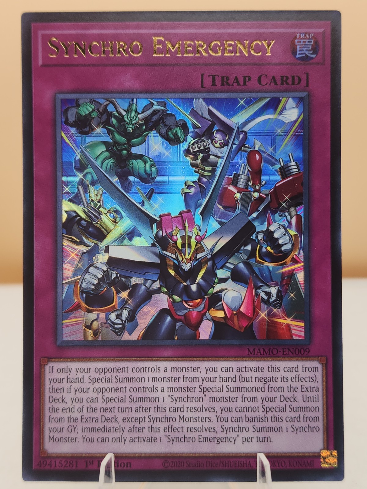 Yugioh Synchro Emergency MAMO-EN009 Ultra Rare 1st Edition NM