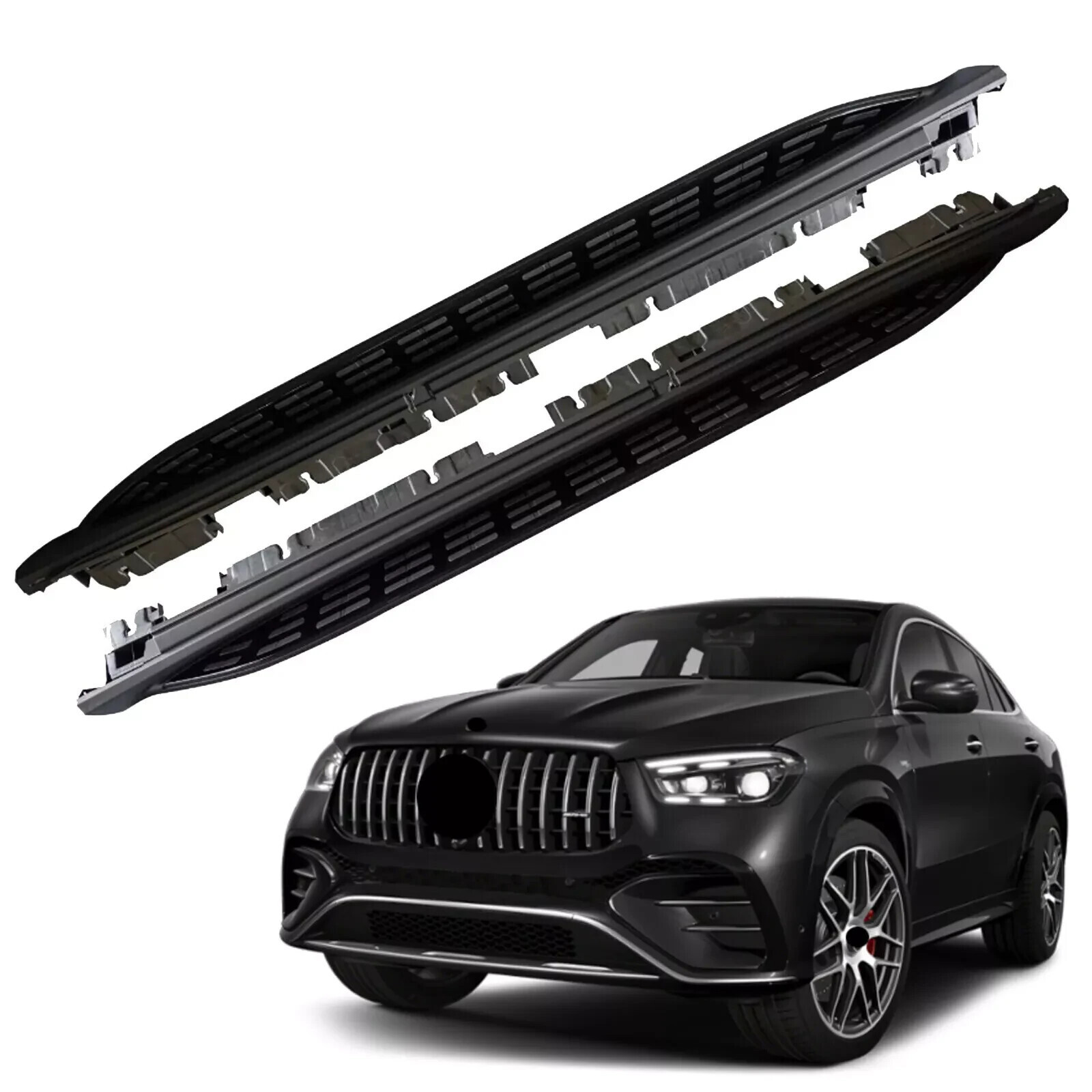 All Black Running Board fits for Mercedes GLE Coupe C167 2021-2026 Side Step