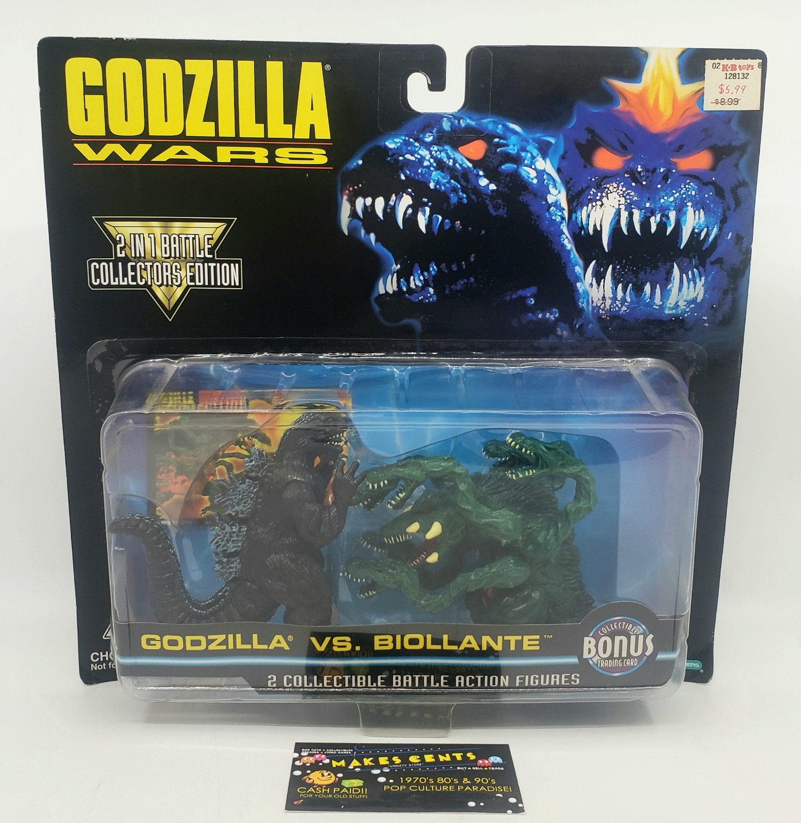 1995 Trendmasters Godzilla Wars - Godzilla Vs Biollante 2 In 1 Figures - NEW 1995 Trendmasters Godzilla Wars - Godzilla Vs Biollante 2 In 1 Figures - NEW