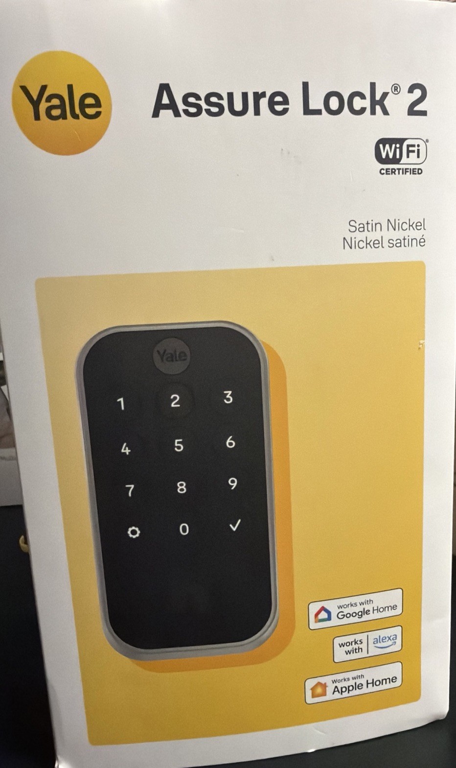 YALE ASSURE LOCK 2 - **NO WI-FI RECIVER** (YRD410-WF1-619)