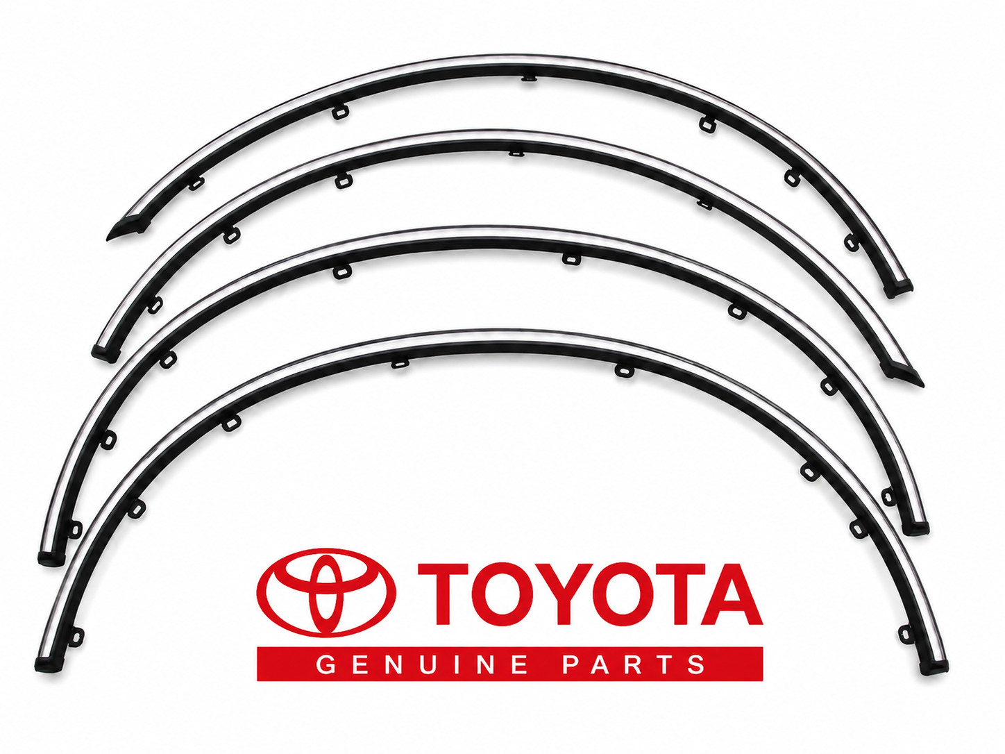 1995-2000 Toyota Tacoma Fender Flare Moulding Trim Set Front Rear OEM Genuine