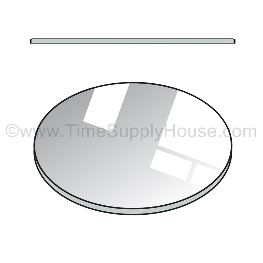 NEW ROUND 2MM THICK FLAT WATCH MINERAL GLASS CRYSTAL REPLACEMENT SIZE 16MM-50MM
