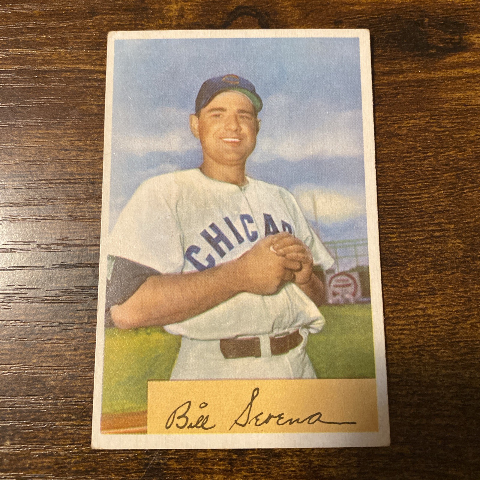 1954 Bowman - Bill Serena #93 - Chicago Cubs 1954 Bowman - Bill Serena #93 - Chicago Cubs