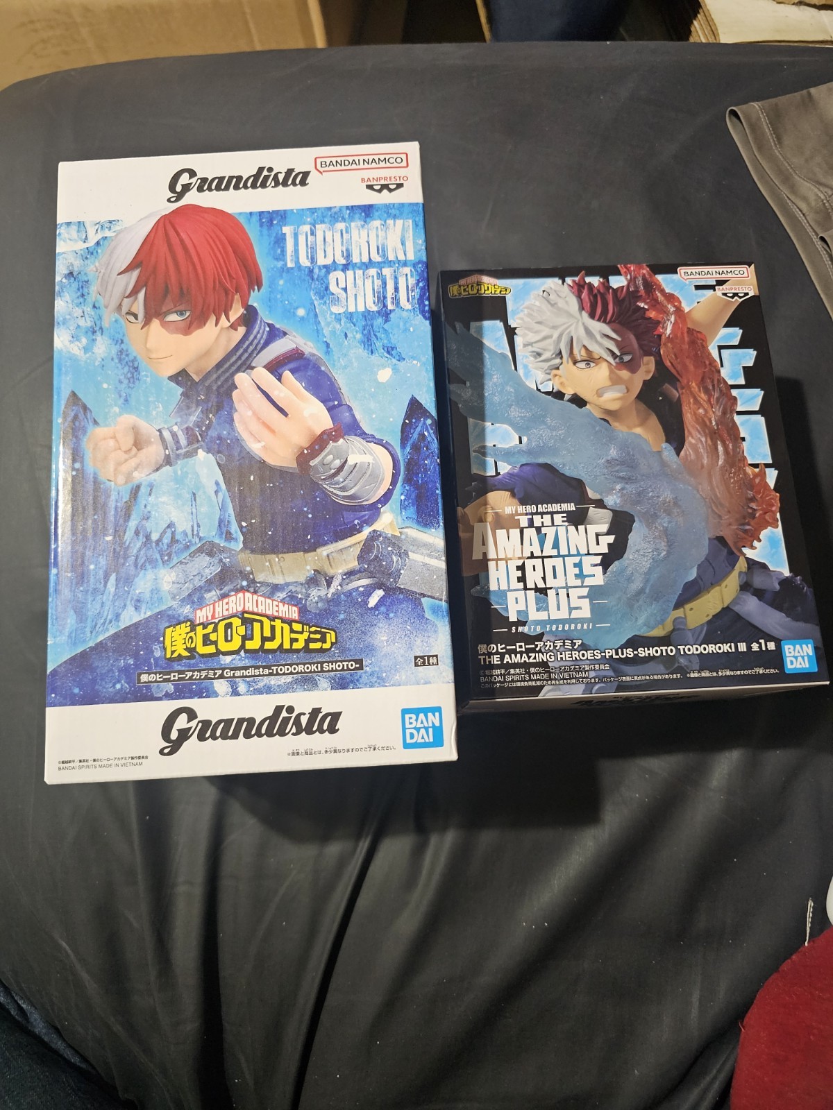 Banpresto My Hero Academia Shoto Todoroki Grandista + Amazing Heroes Figure Lot